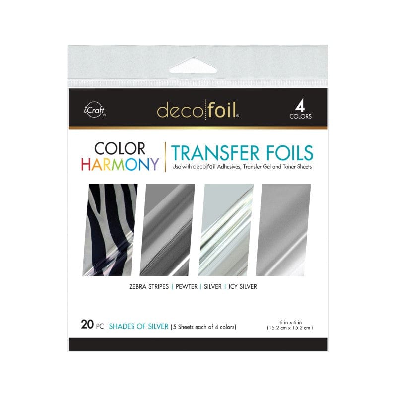 Therm O Web Deco Foil Color Harmony Transfer Foil Multi-Pack, Shades of Silver 5423