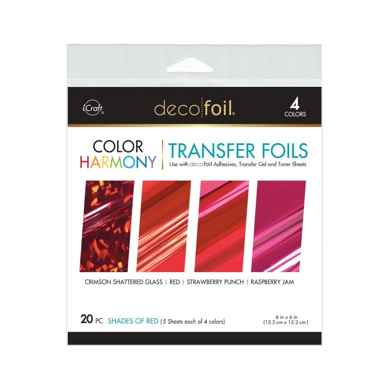 Therm O Web Deco Foil Harmony Foil Transfer Sheet Multi-Pack, Shades of Red