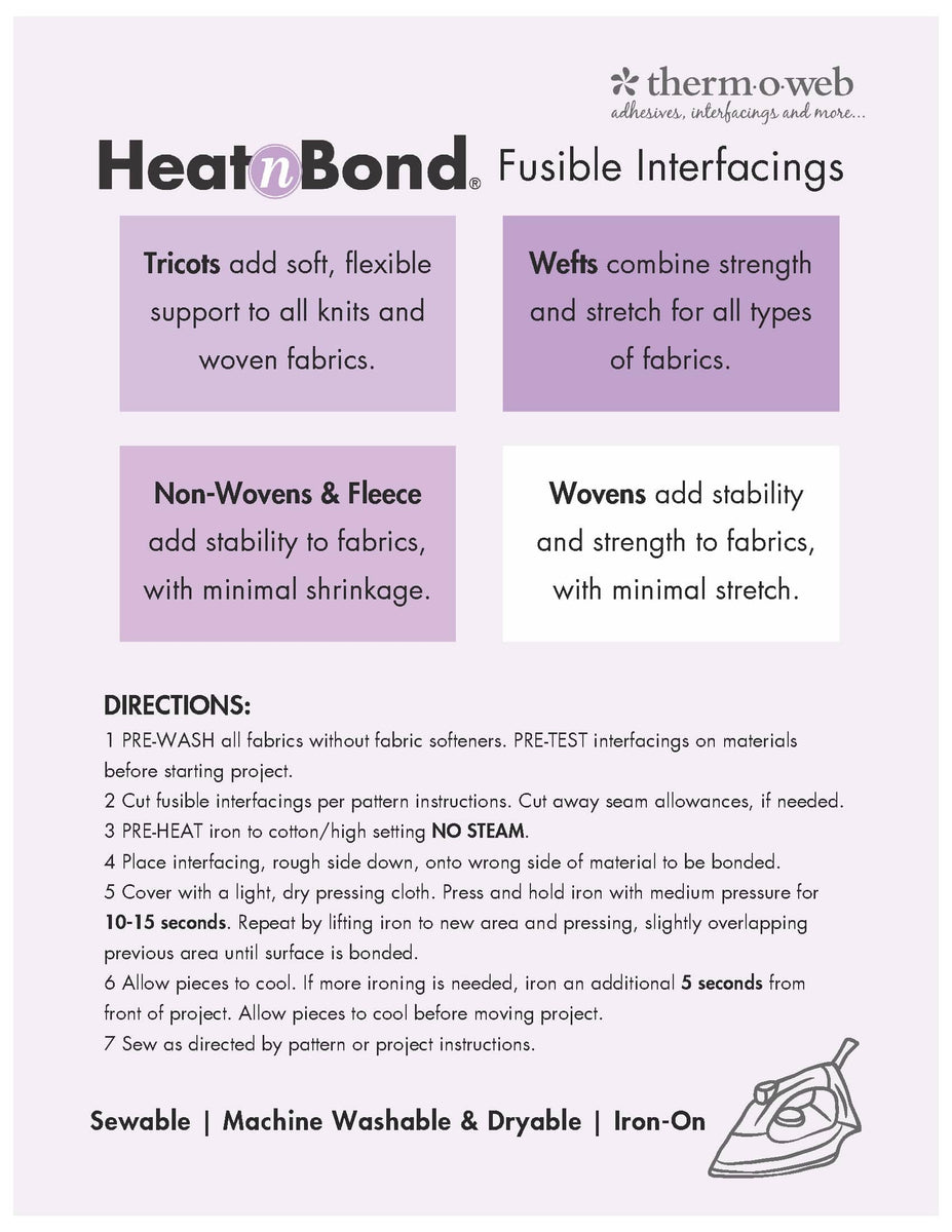 HeatnBond Soft Woven Fusible, White 22 in – thermoweb.com