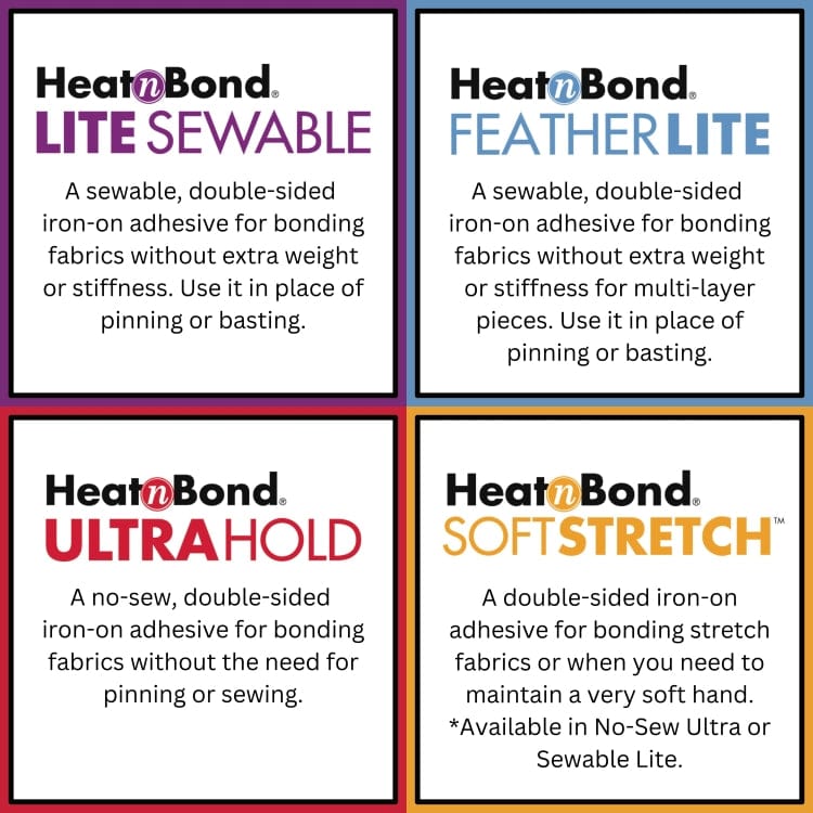 Heat'n Bond Iron-On Fabric Adhesives