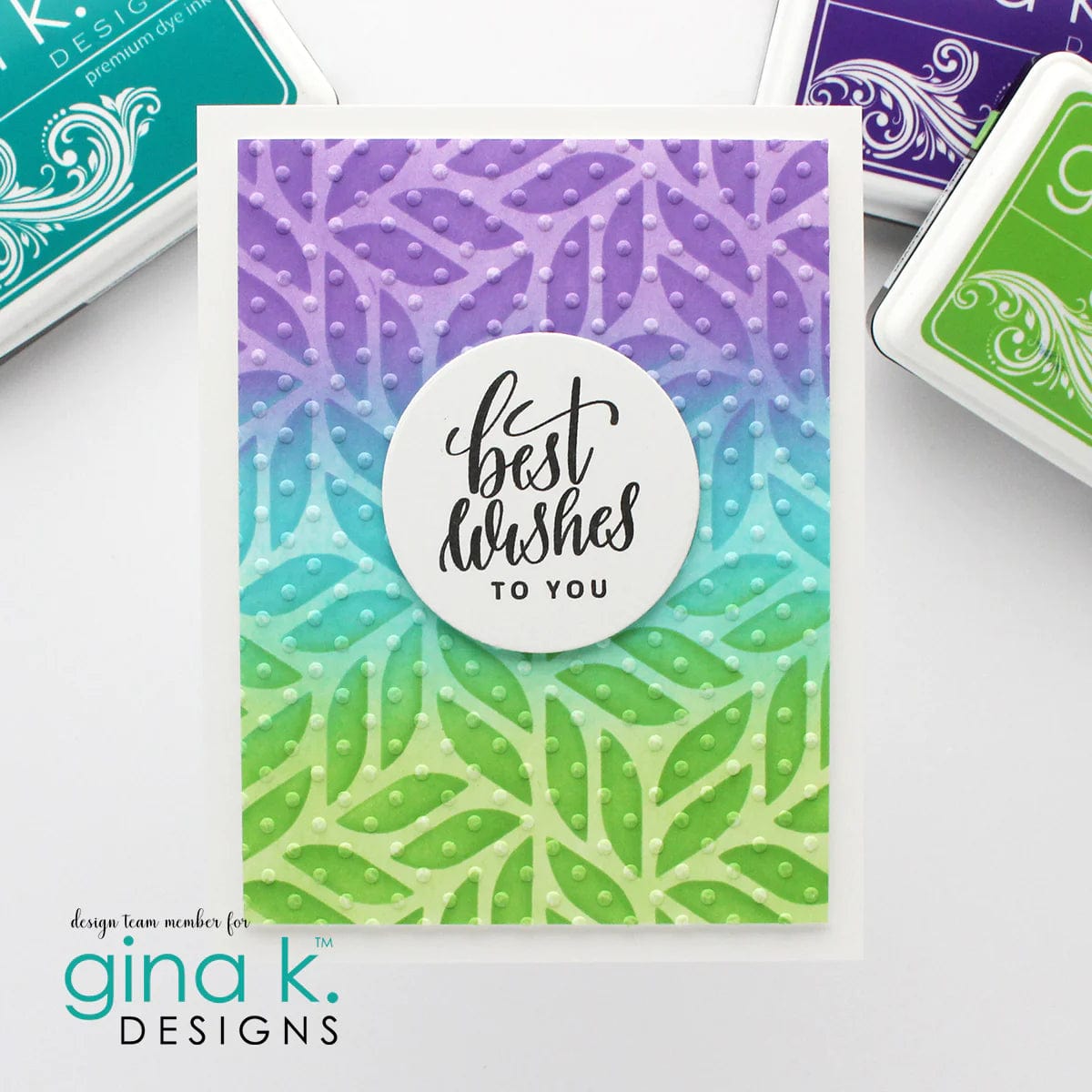 A gorgeous stencil and embossing folder combo, part of a new bundle from Gina  K. Designs - CZ Design