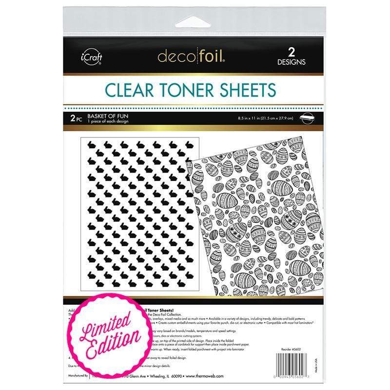 Therm O Web Deco Foil Clear Designer Toner Sheets - Basket of Fun 5602