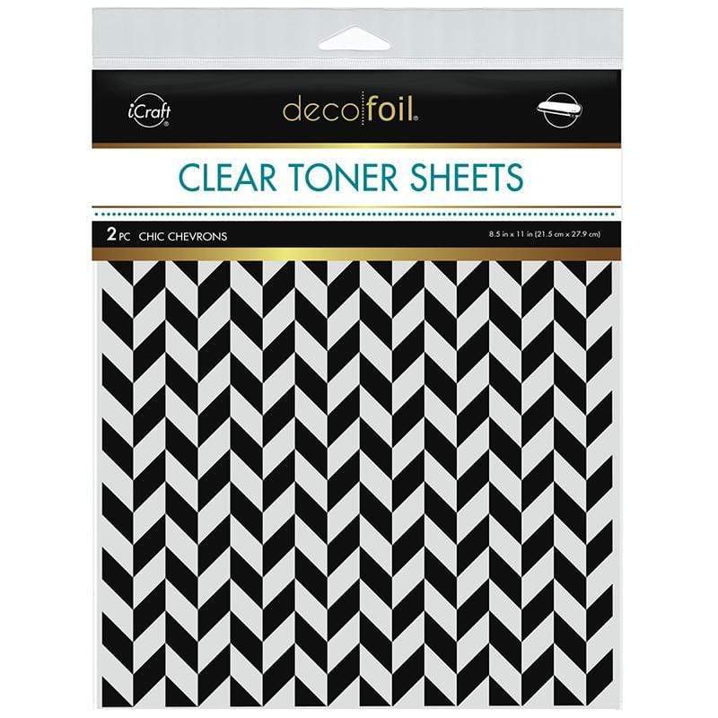 Therm O Web Deco Foil Clear Designer Toner Sheets - Chic Chevron 5587