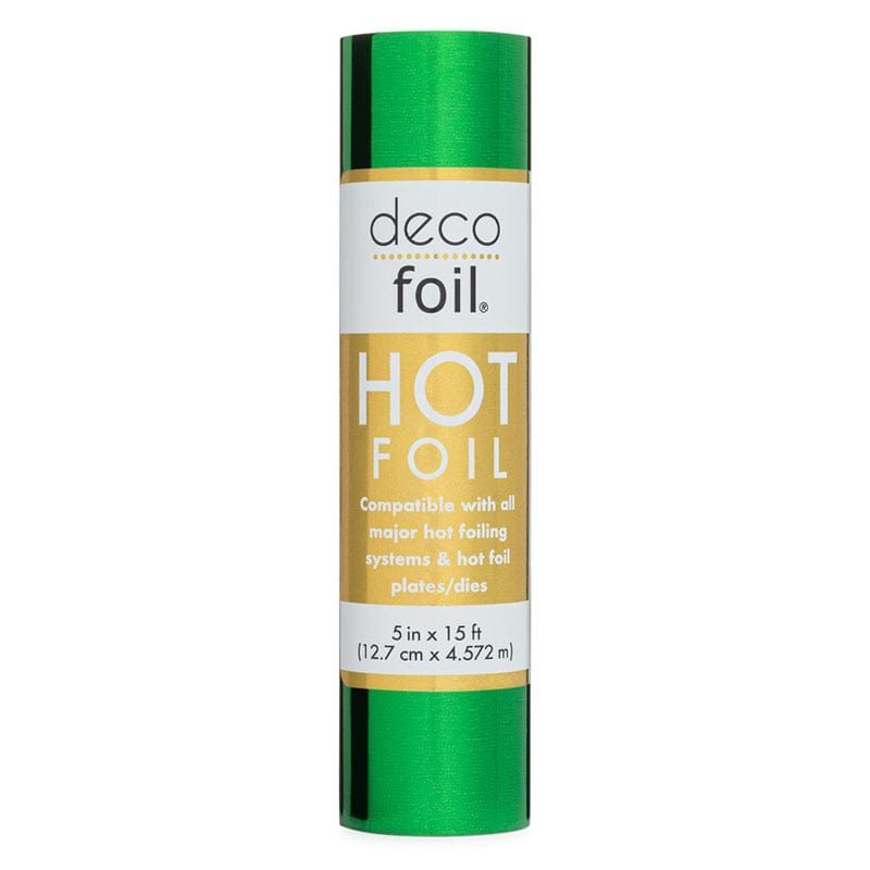 Therm O Web Deco Foil Hot Foil Roll 5 in x 15 ft - Lucky Green 5652