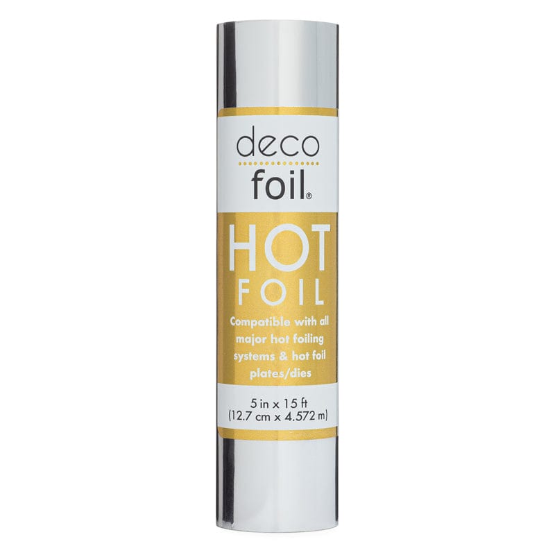 Therm O Web Deco Foil Hot Foil Roll 5 in x 15 ft - Silver 5644