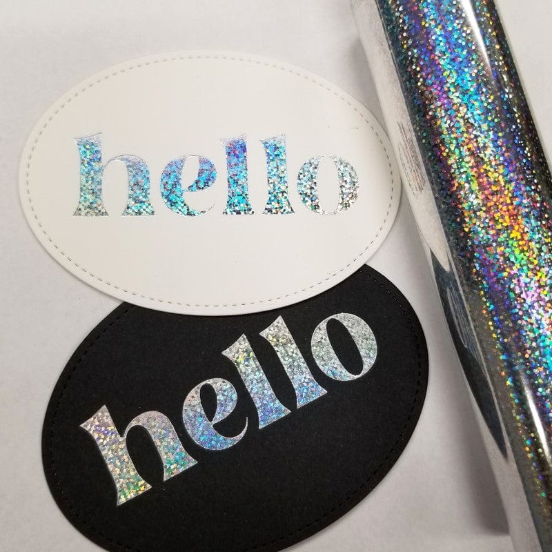 Glitter foil self-adhesive iridescent 50 cm x 5 m roll