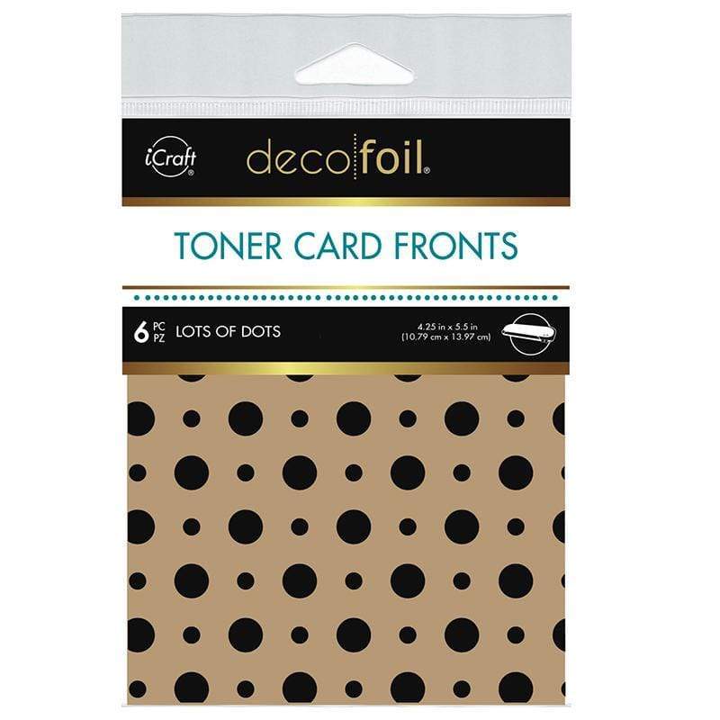 Therm O Web Deco Foil Kraft Toner Card Fronts - Lots of Dots 5569
