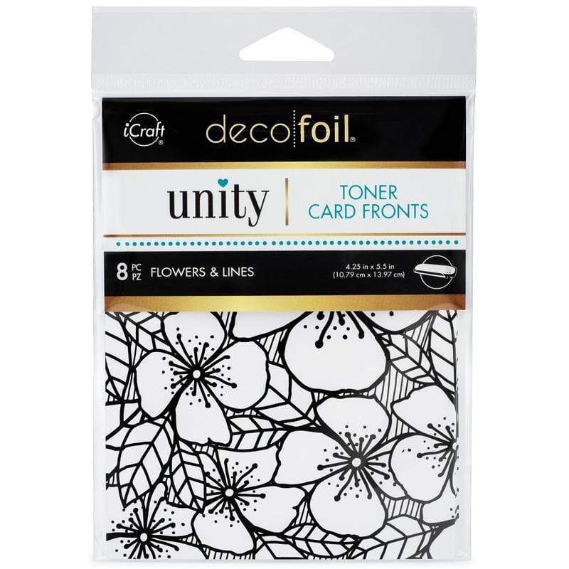 Therm O Web Deco Foil Toner Card Fronts by Unity, Flowers and Lines 19048