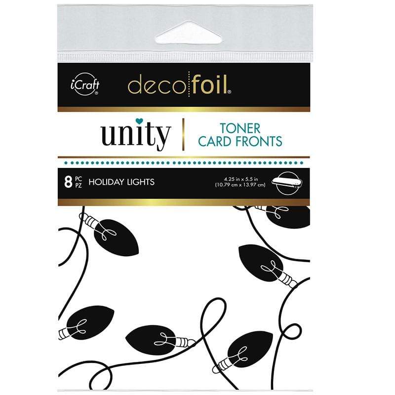 Therm O Web Deco Foil Toner Card Fronts by Unity, Holiday Lights 19063