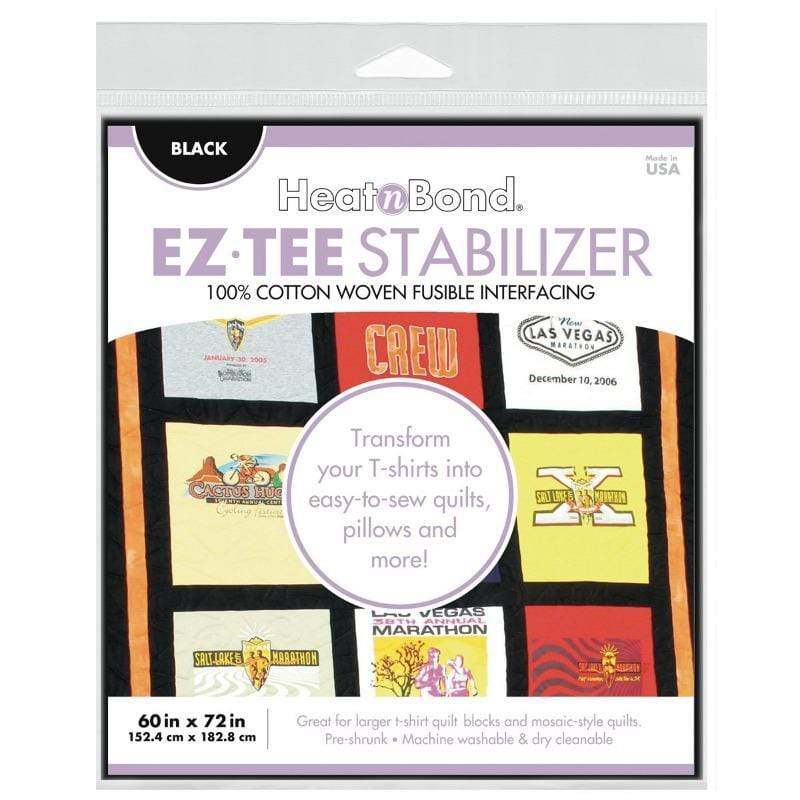 Therm O Web EZ-TEE Woven Fusible Stabilizer Pack (Black), 60 in x 72 in Q2174