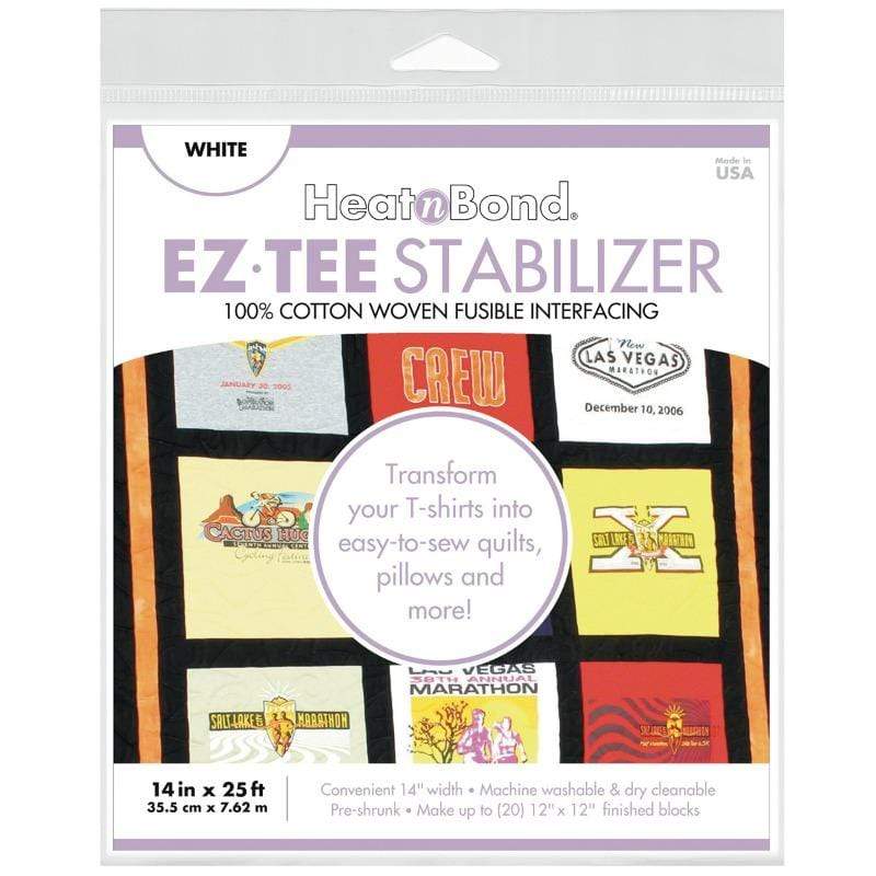 Therm O Web EZ-TEE Woven Fusible Stabilizer Pack (White), 14 in x 25 ft Q2171
