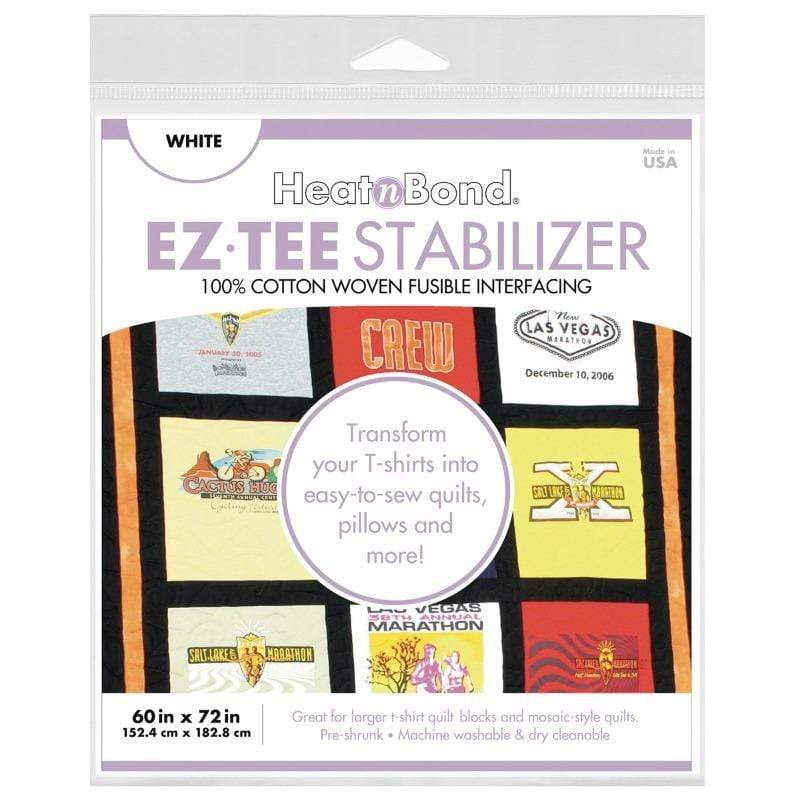 Therm O Web EZ-TEE Woven Fusible Stabilizer Pack (White), 60 in x 72 in Q2173