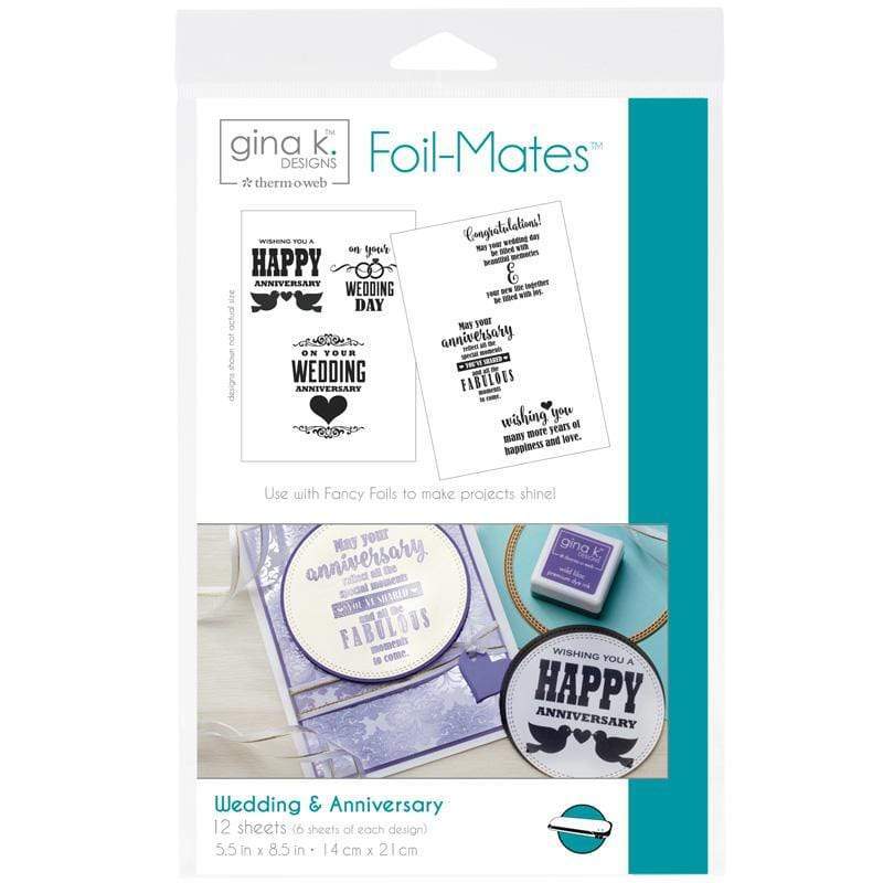 Therm O Web Gina K. Designs Foil-Mates Sentiments, Weddings and Anniversary 18025