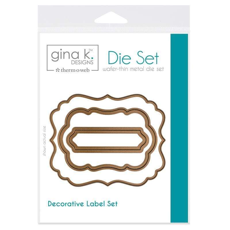 Therm O Web Gina K. Designs Nesting Die Set, Decorative Label 18051