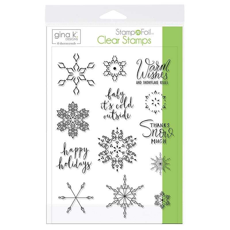 Therm O Web Gina K. Designs StampnFoil Stamp Set, Baby It's Cold Outside 18120
