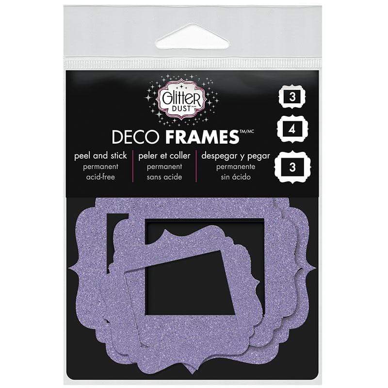 Therm O Web Glitter Dust Vintage Frame Assortment, Purple D04.04