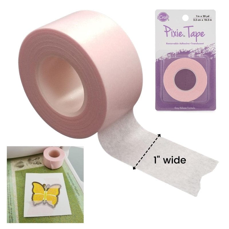 iCraft Removable Pixie Tape Roll, 1 in x 20 yds –