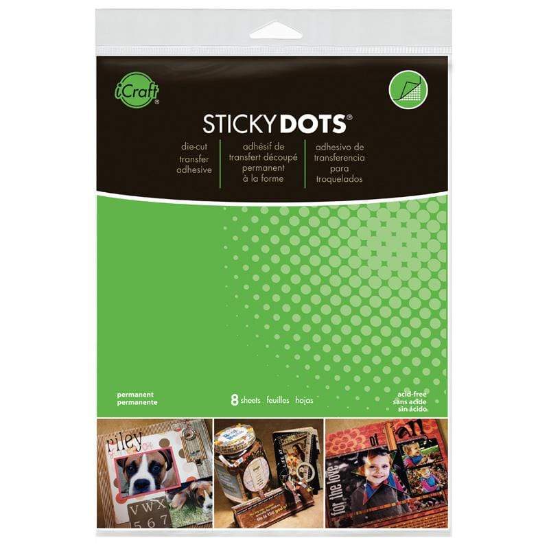 Peelable Glue Dots - 96 x removable glue dots on perforated sheets