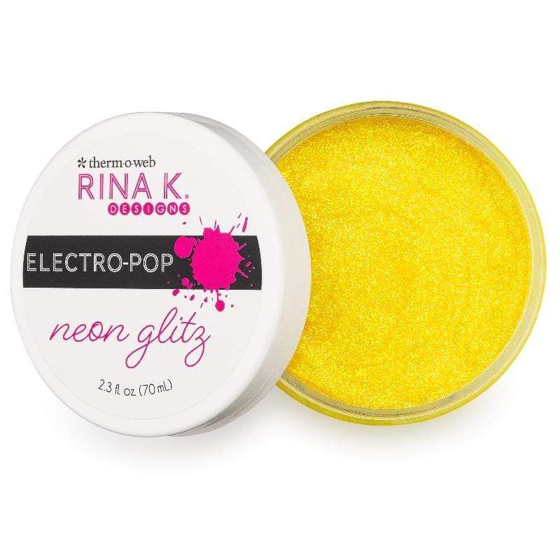 Therm O Web Rina K. Designs Neon Glitz Glitter Gel, Hello Yellow 18169