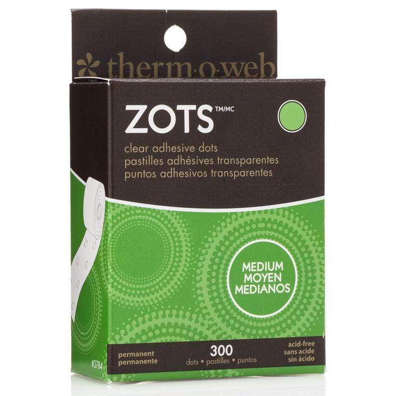 Therm O Web Zots Clear Adhesive Dots Roll 300 count, Medium 3784