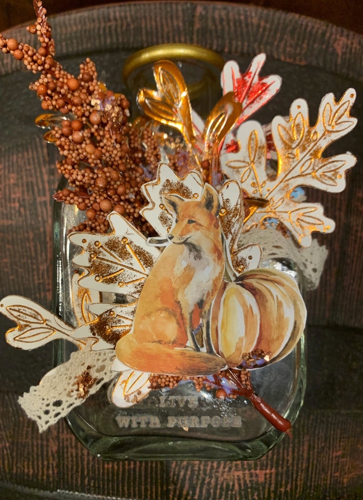 Live With Purpose Fall Mixed Media Hot Foil Decor