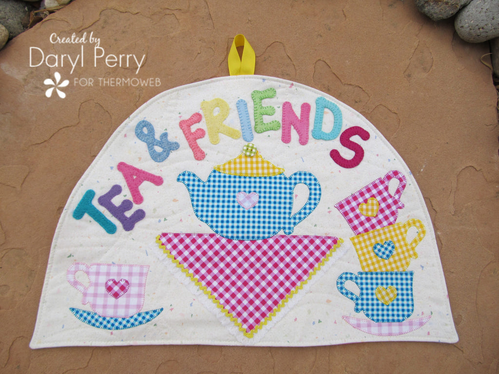 Gingham Tea and Friends: Tea Cozy Shaped Wall Quilt