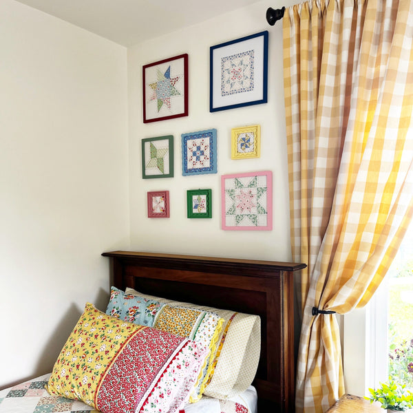 Quilt Blocks as Art: Building a Cozy Gallery Wall