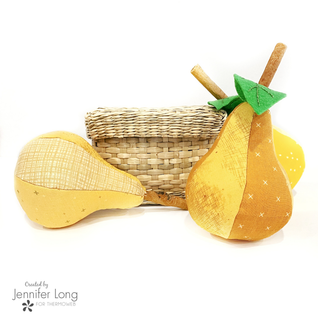 Fabric Pear:  Craft Tutorial Pattern