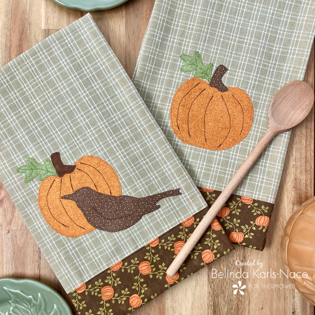 Pick of the Patch Kitchen Towel Featuring HeatnBond