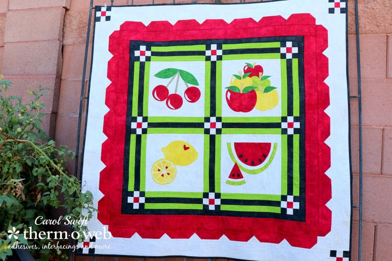 Feeling a Bit Fruity Quilt with HeatnBond Fusible Fleece