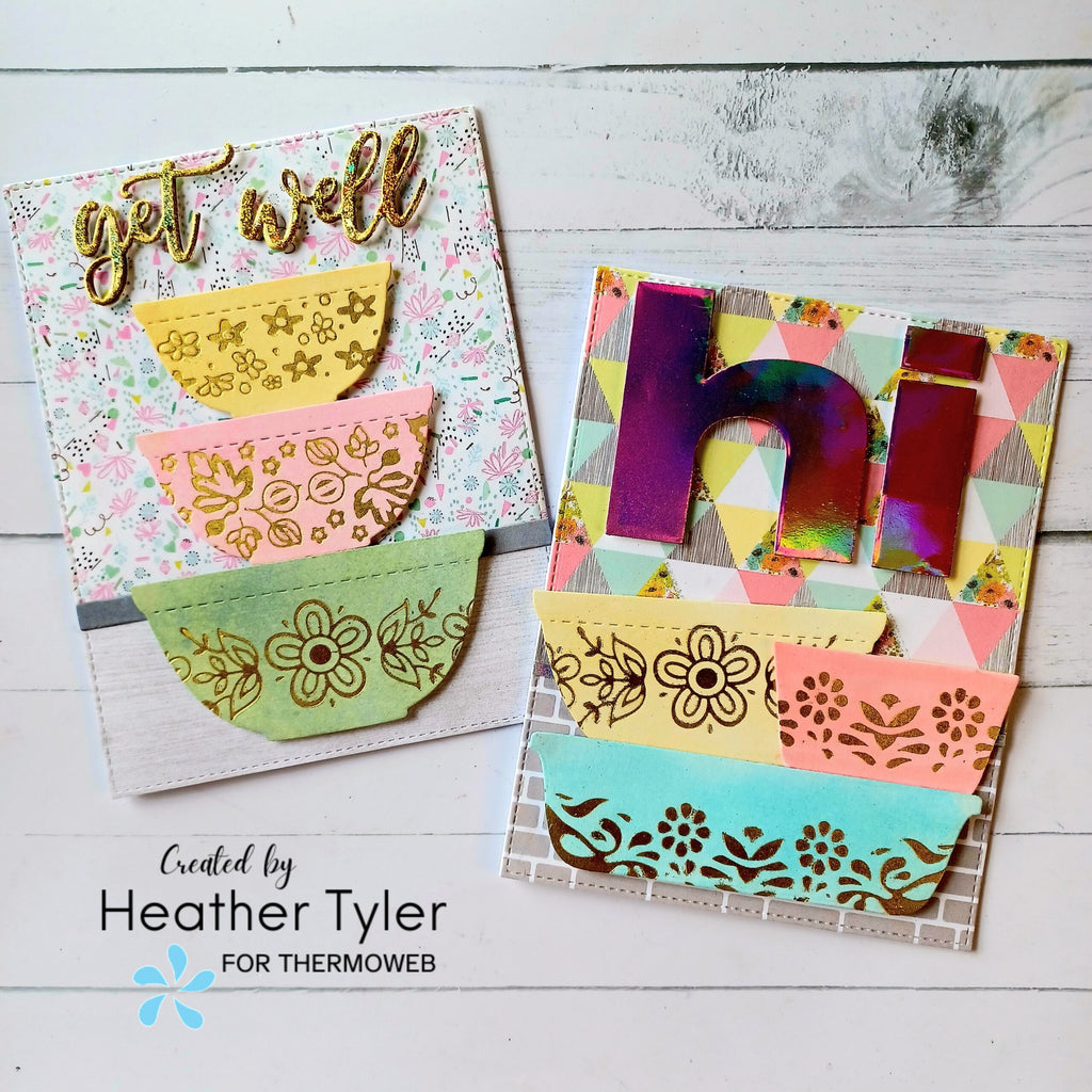 Easy Ways to use Deco Hot foil and Deco Foil Transfers Sheets to Decorate cards!