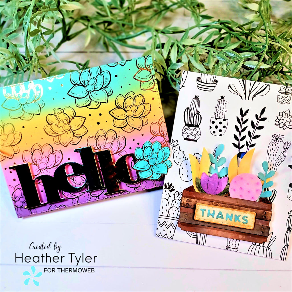 Using The NEW Card Fronts, So Succulent, To Create These Beautiful, Simple Cards!