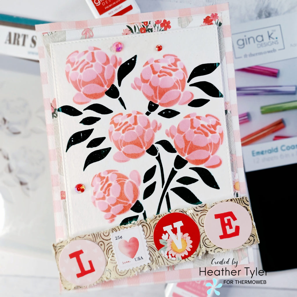 New Fuse Gel, Fancy Foils, and Deco Foil used to make Romantic Cards!
