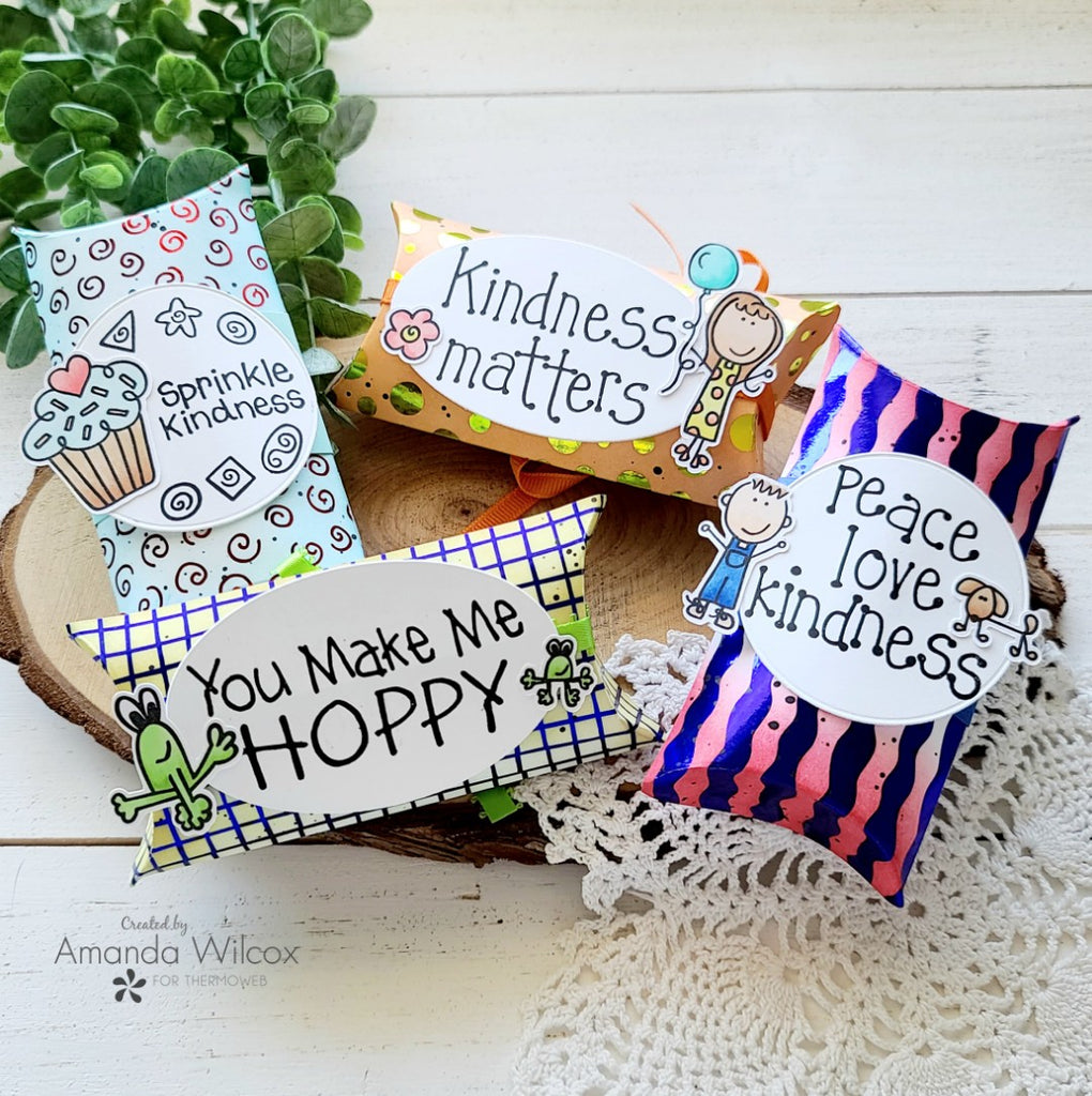 Colorful Laura Kelly Sprinkle Kindness Paper Treat Boxes