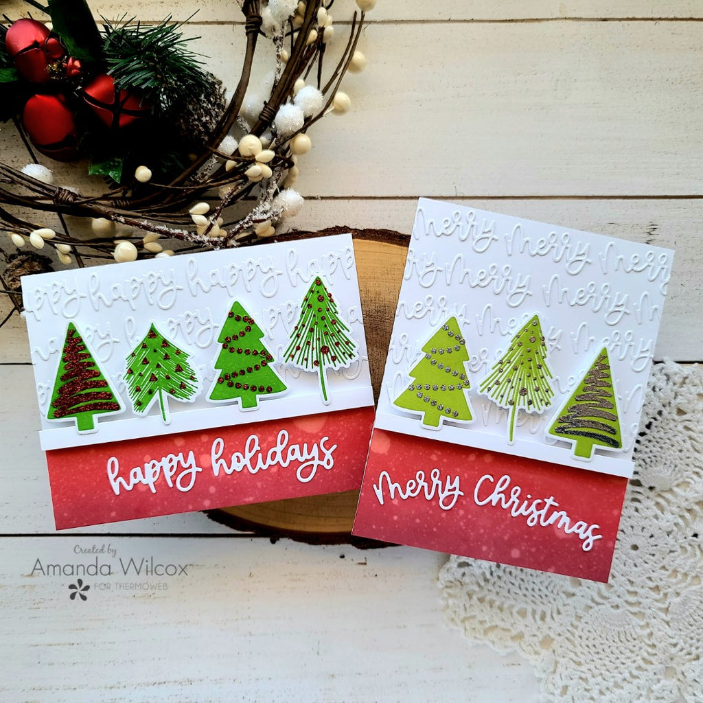 Introducing Unity Ornamental Pines Stamp & Stencil Bundle featuring NEW Deco Foil Colors!