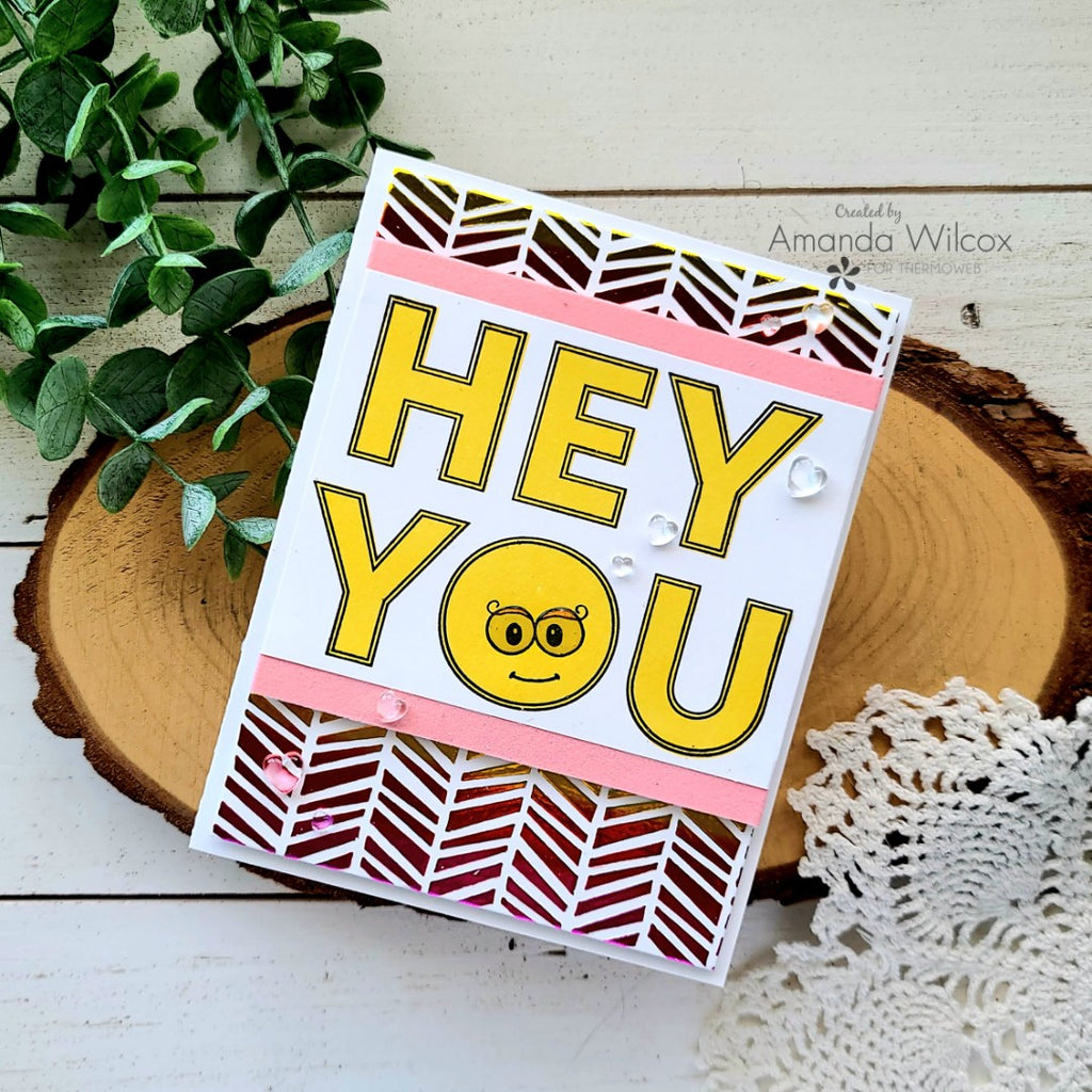 Ink Blot Shop Collab - Giant Hey You Card with Deco Foil