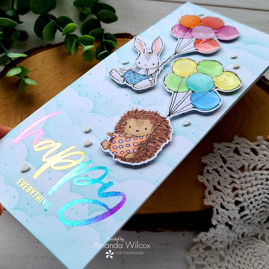 Happy Everything Card with Unity Stamp Co Adhesive Transfers