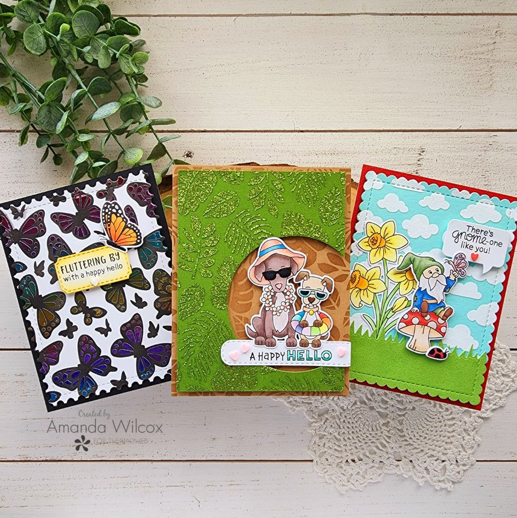 Newton's Nook Collab - Foil, Flock and Glitz Cards, Oh My!