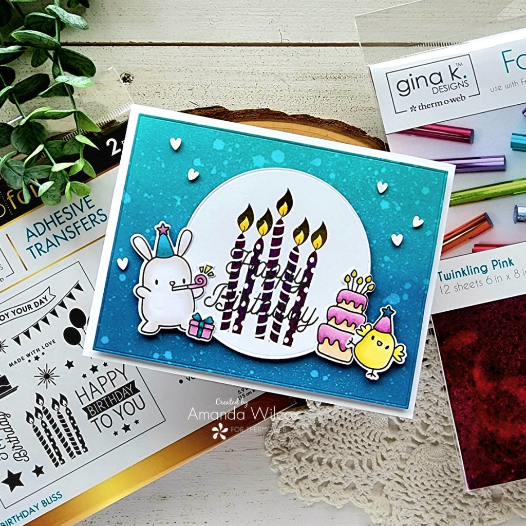 Create Dimensional a Birthday Card with our Adhesive Transfers