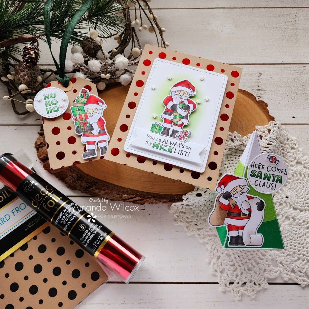 Santa Approved Cards, Tags and Boxes with Deco Foil