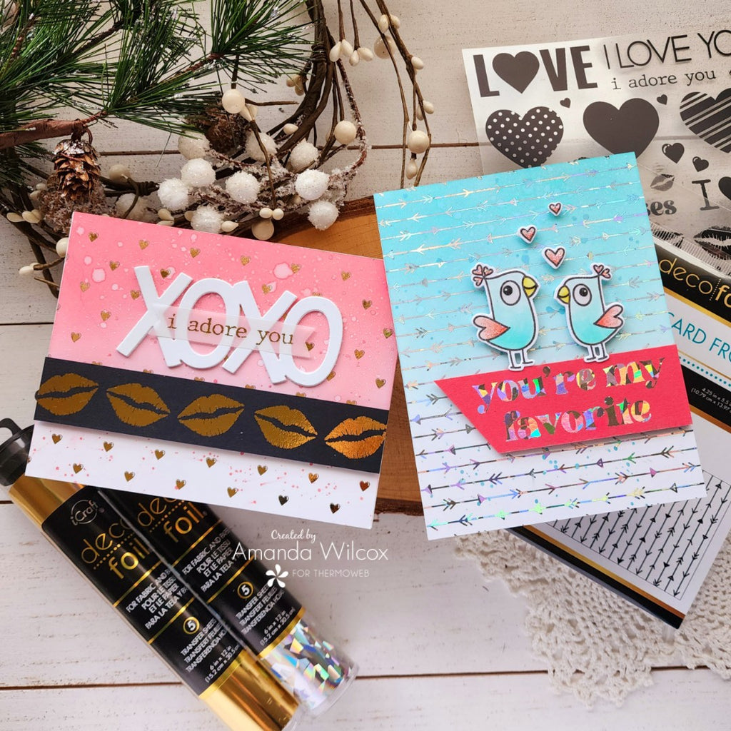 Love is in the Air Cards with NEW Deco Foil Transfer Adhesives