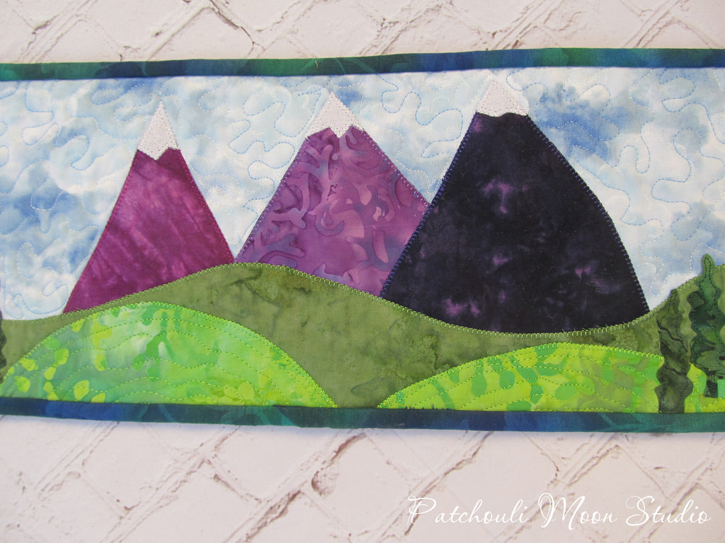 Scenic Mountains Landscape Quilt with HeatnBond