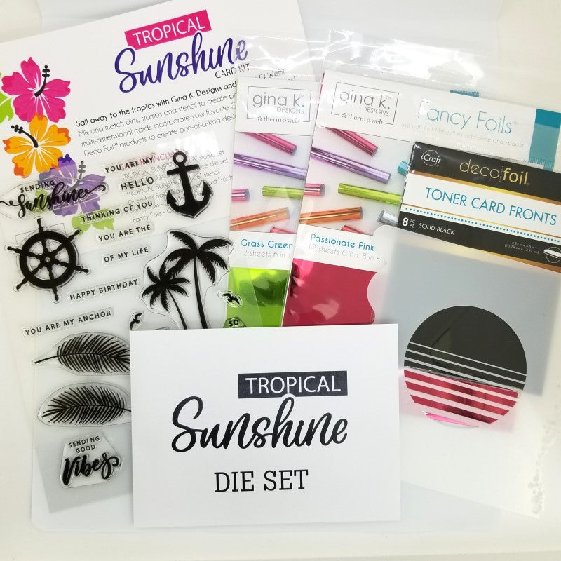 Sail Away to the tropics with the NEW Tropical Sunshine Card Kit