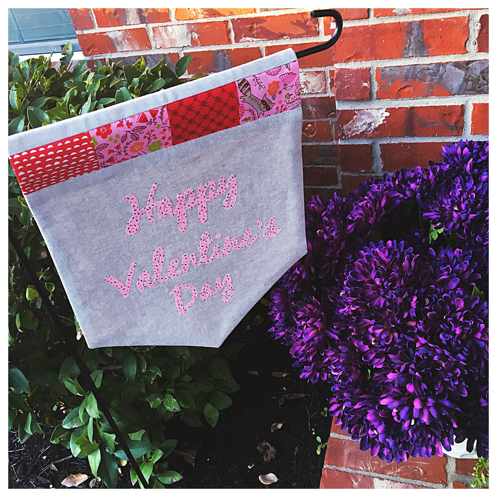 Sew Up a Special Valentine Garden Flag