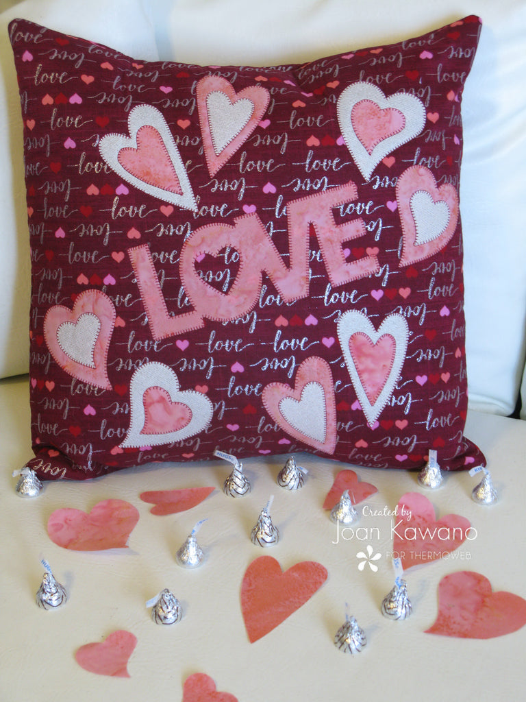 Conversation Hearts Pillow
