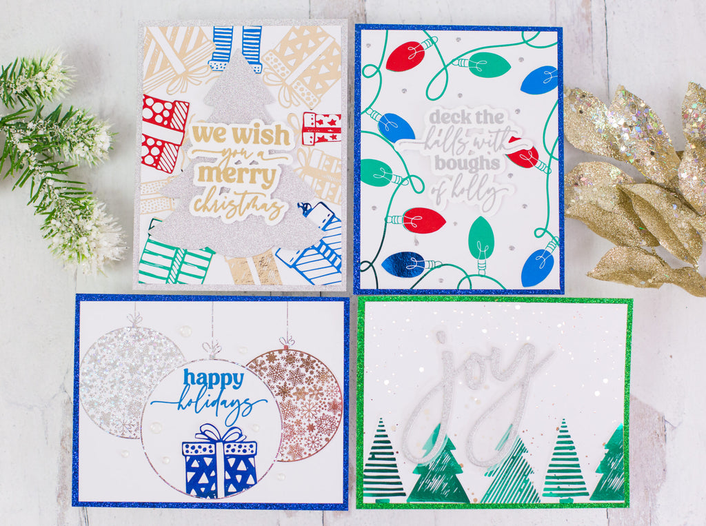 Unity Paper Pieced Foil Christmas Cards