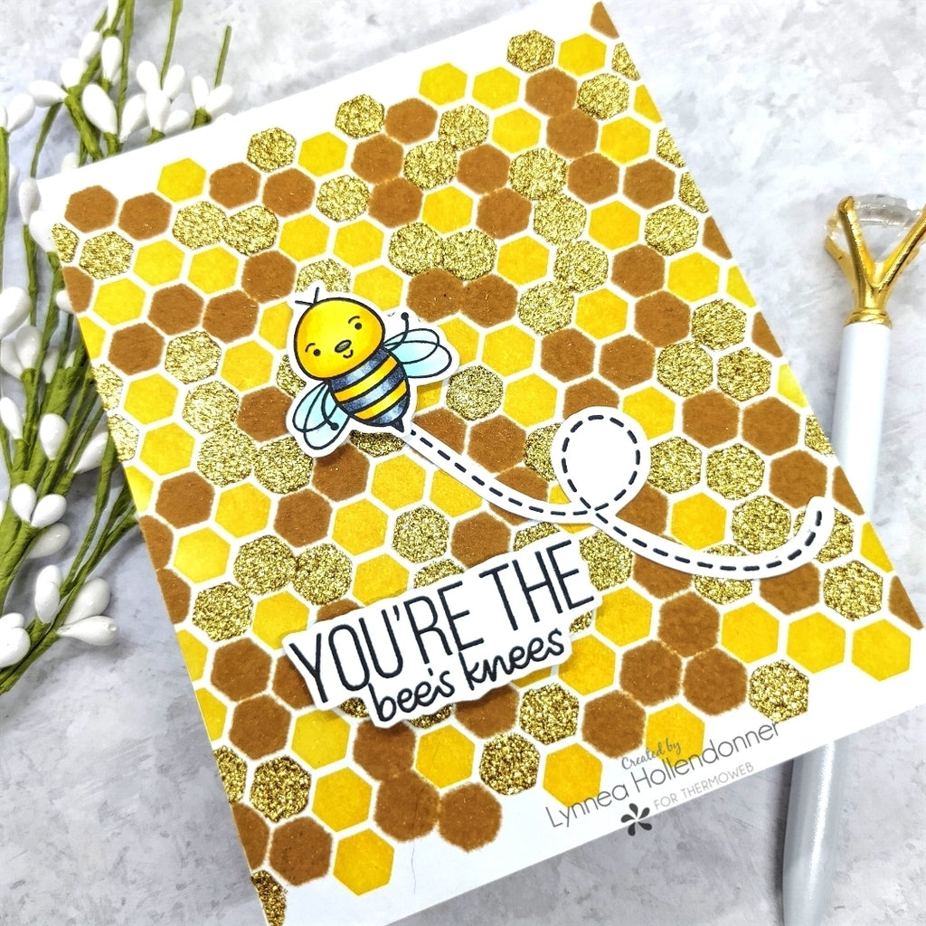 You're the Bees Knees Card with Deco Foil Flock and Glitz