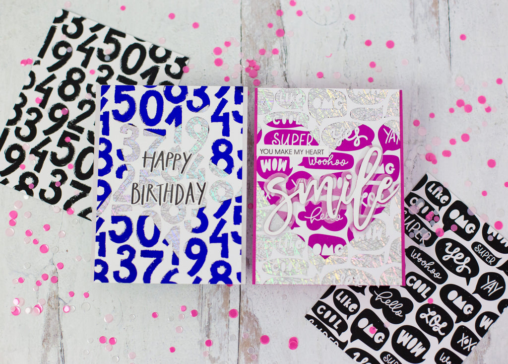 Spotlight Foiling Technique - Two-Tone Colorful Foiling with Deco Foil