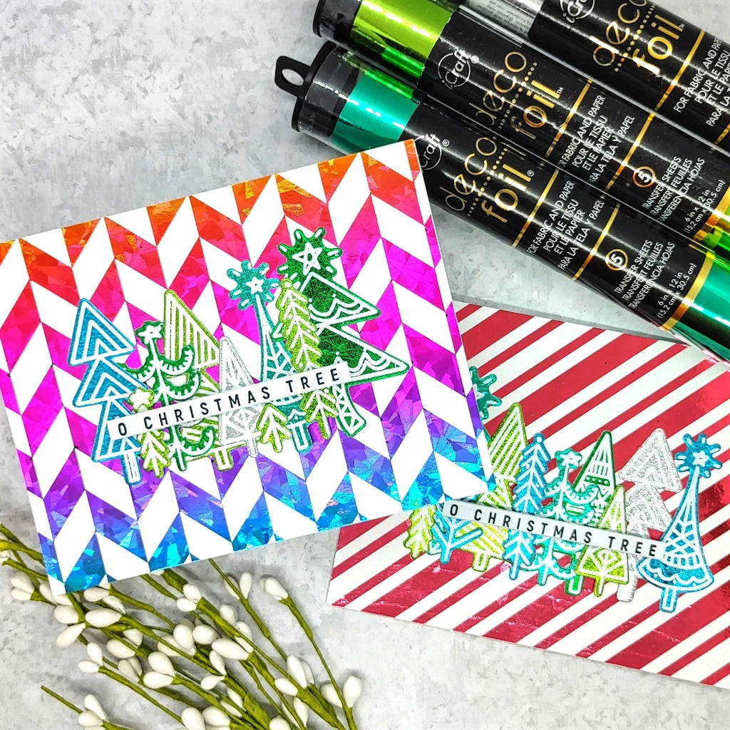 Festive Holiday Toner Cards PLUS a Deco Foil YouTube LIVE