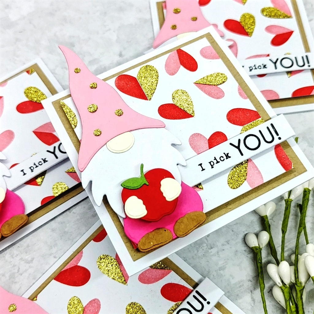 Kids Lunch Box Gnome Valentines with Glitz Glitter Gel